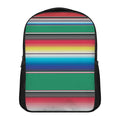 Mexican Striped Blanket Pattern Print Casual Backpack