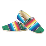 Mexican Striped Blanket Pattern Print Casual Shoes