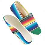 Mexican Striped Blanket Pattern Print Casual Shoes