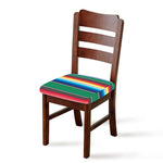 Mexican Striped Blanket Pattern Print Chair Cushion Cover