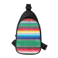 Mexican Striped Blanket Pattern Print Sling Bag