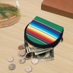 Mexican Striped Blanket Pattern Print Coin Purse