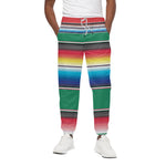 Mexican Striped Blanket Pattern Print Cotton Pants