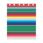 Mexican Striped Blanket Pattern Print Curtain