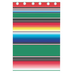 Mexican Striped Blanket Pattern Print Curtain