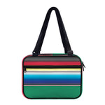 Mexican Striped Blanket Pattern Print Double Strap Bible Bag