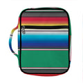 Mexican Striped Blanket Pattern Print Front Pocket Bible Bag