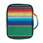 Mexican Striped Blanket Pattern Print Front Pocket Bible Bag