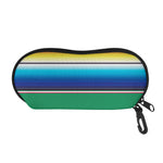 Mexican Striped Blanket Pattern Print Glasses Case