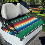 Mexican Striped Blanket Pattern Print Golf Cart Seat Cover