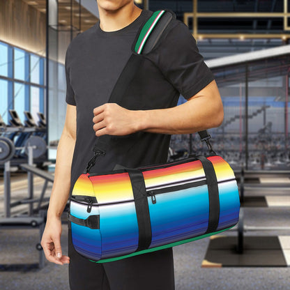 Mexican Striped Blanket Pattern Print Gym Bag