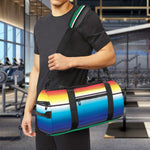Mexican Striped Blanket Pattern Print Gym Bag