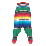 Mexican Striped Blanket Pattern Print Hammer Pants