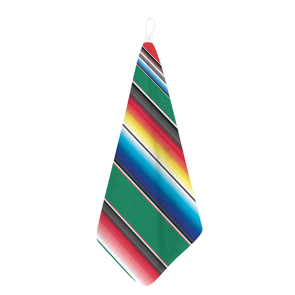 Mexican Striped Blanket Pattern Print Hand Towel