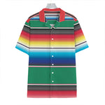 Mexican Striped Blanket Pattern Print Hawaiian Shirt