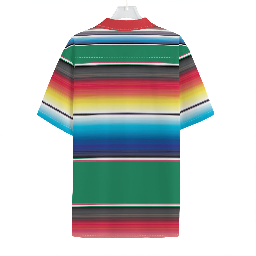 Mexican Striped Blanket Pattern Print Hawaiian Shirt