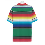 Mexican Striped Blanket Pattern Print Hawaiian Shirt