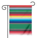Mexican Striped Blanket Pattern Print House Flag