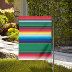 Mexican Striped Blanket Pattern Print House Flag