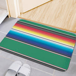 Mexican Striped Blanket Pattern Print Indoor Door Mat