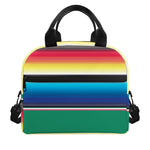Mexican Striped Blanket Pattern Print Insulated Lunch Bag