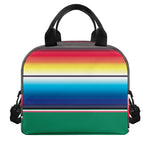 Mexican Striped Blanket Pattern Print Insulated Lunch Bag