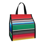 Mexican Striped Blanket Pattern Print Insulated Lunch Tote