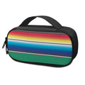 Mexican Striped Blanket Pattern Print Portable Cooler Travel Case