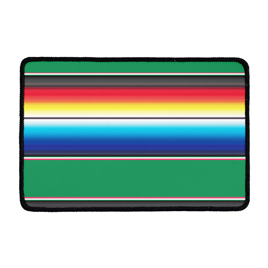 Mexican Striped Blanket Pattern Print Kitchen Mat