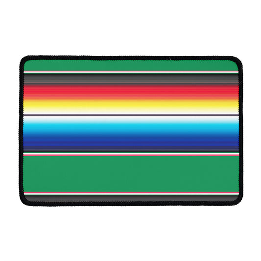 Mexican Striped Blanket Pattern Print Kitchen Mat