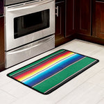 Mexican Striped Blanket Pattern Print Kitchen Mat