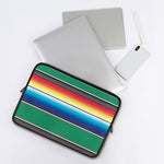 Mexican Striped Blanket Pattern Print Laptop Sleeve
