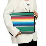 Mexican Striped Blanket Pattern Print Laptop Sleeve