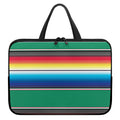 Mexican Striped Blanket Pattern Print Laptop Sleeve With Handle