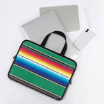 Mexican Striped Blanket Pattern Print Laptop Sleeve With Handle