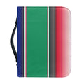 Mexican Striped Blanket Pattern Print Leather Bible Cover