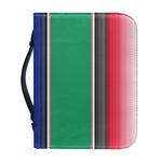 Mexican Striped Blanket Pattern Print Leather Bible Cover