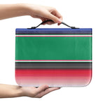 Mexican Striped Blanket Pattern Print Leather Bible Cover