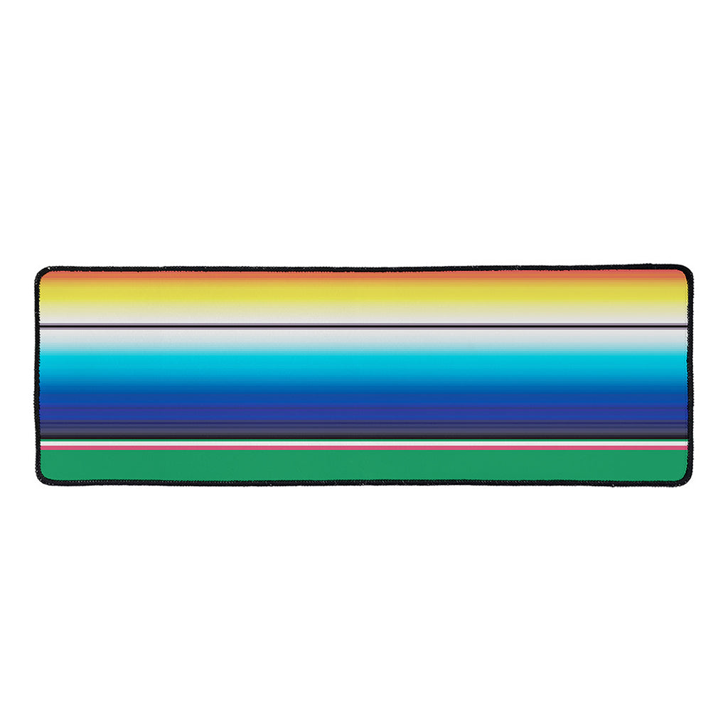 Mexican Striped Blanket Pattern Print Long Kitchen Mat