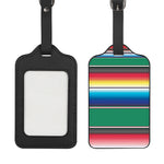 Mexican Striped Blanket Pattern Print Luggage Tag