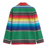 Mexican Striped Blanket Pattern Print Men's Blazer