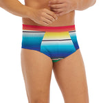 Mexican Striped Blanket Pattern Print Men's Briefs