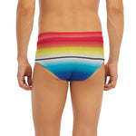 Mexican Striped Blanket Pattern Print Men's Briefs