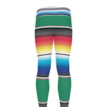 Mexican Striped Blanket Pattern Print Men's leggings