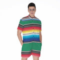 Mexican Striped Blanket Pattern Print Men's Romper