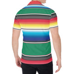 Mexican Striped Blanket Pattern Print Men's Shirt