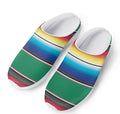 Mexican Striped Blanket Pattern Print Mesh Casual Shoes