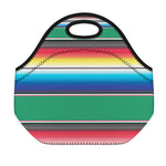 Mexican Striped Blanket Pattern Print Neoprene Lunch Bag