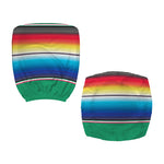 Mexican Striped Blanket Pattern Print Office Chair Cover