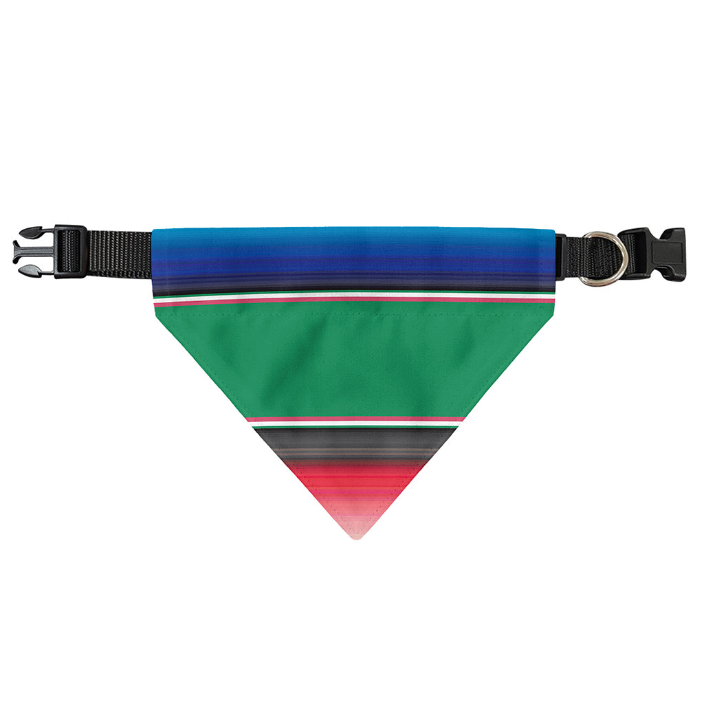 Mexican Striped Blanket Pattern Print Over The Collar Dog Bandana